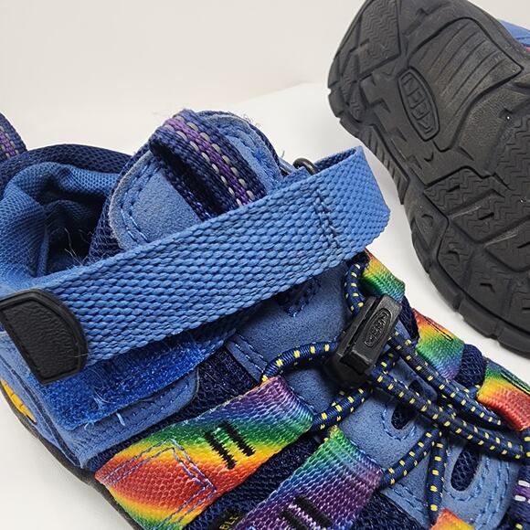 Keen Newport H2sho Sandals Unisex 3 Blue Rainbow Nylon Sport Closed Toe 1026186 - Picture 9 of 12
